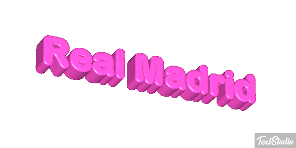 Reál Madrid Efecto de texto