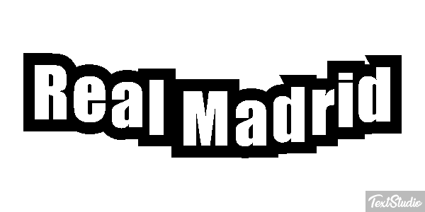 Reál Madrid Efecto de texto