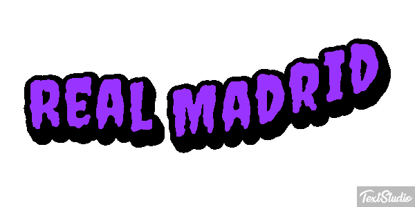 Reál Madrid Efecto de texto