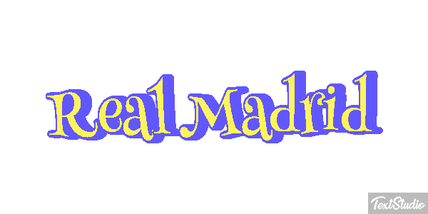 Reál Madrid Efecto de texto