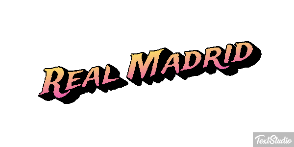 Reál Madrid Efecto de texto