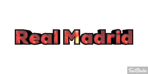 Reál Madrid Efecto de texto