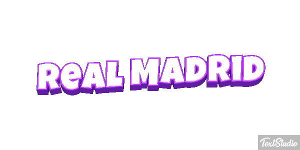 Reál Madrid Efecto de texto