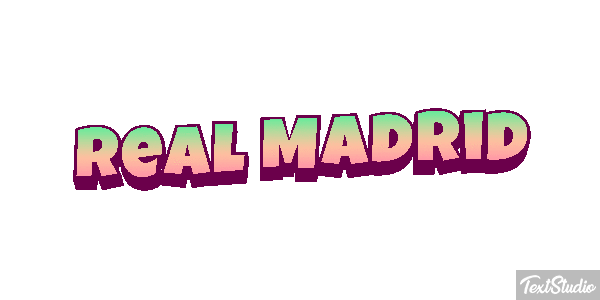 Reál Madrid Efecto de texto