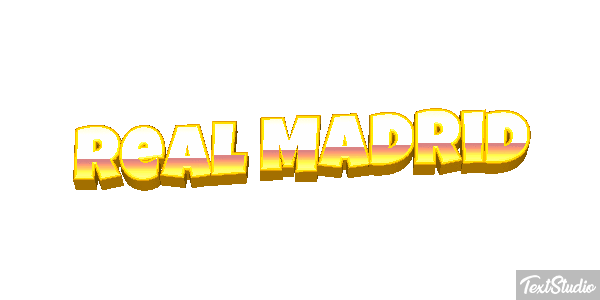 Reál Madrid Efecto de texto