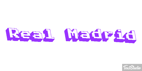 Reál Madrid Efecto de texto