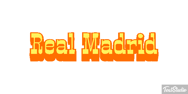 Reál Madrid Efecto de texto
