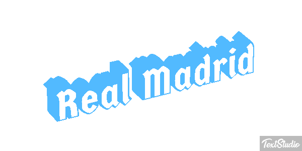 Reál Madrid Efecto de texto