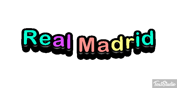 Reál Madrid Efecto de texto