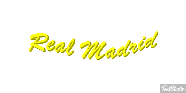 Reál Madrid Efecto de texto