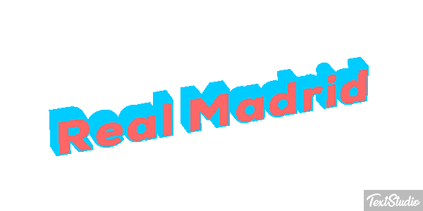 Reál Madrid Efecto de texto