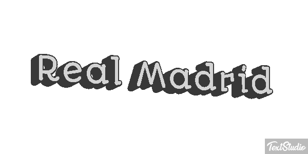 Reál Madrid Efecto de texto