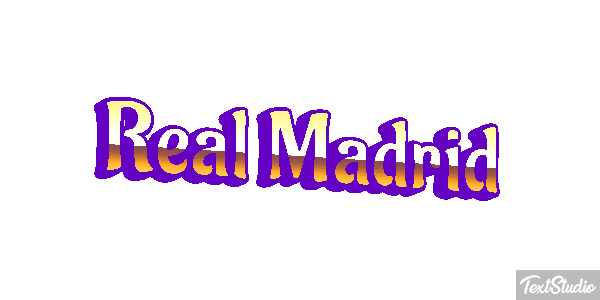 Reál Madrid Efecto de texto
