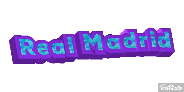 Reál Madrid Efecto de texto