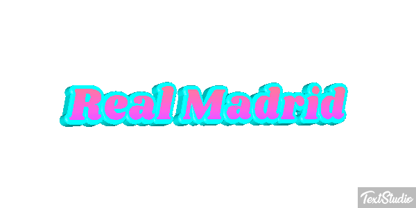 Reál Madrid Efecto de texto