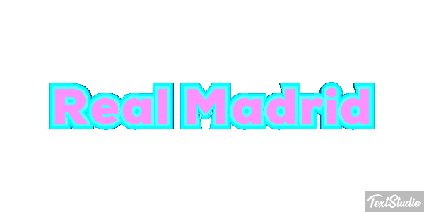 Reál Madrid Efecto de texto