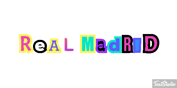 Reál Madrid Efecto de texto