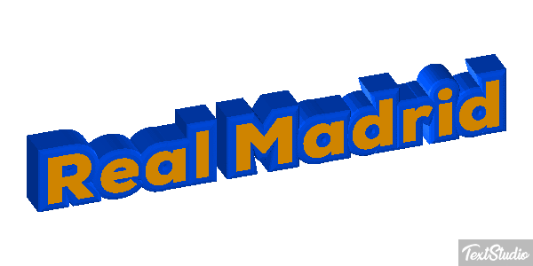 Reál Madrid Efecto de texto