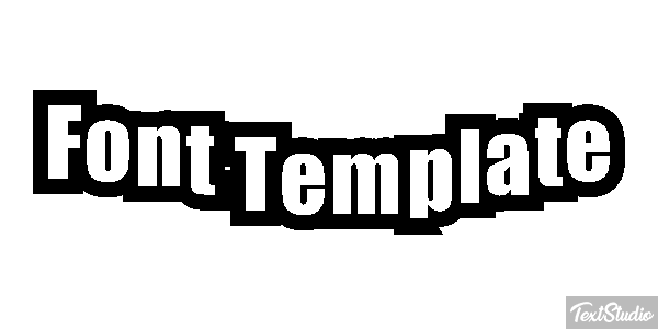 Font Template Efekt tekstowy