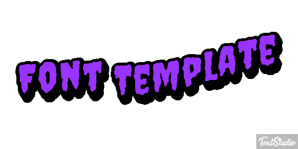 Font Template Efekt tekstowy