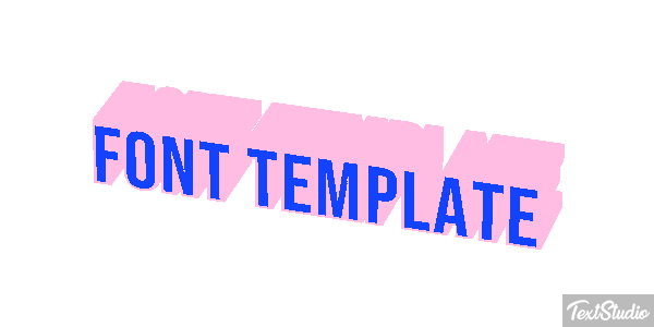 Font Template Efekt tekstowy
