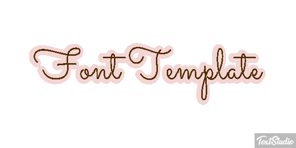 Font Template Efekt tekstowy