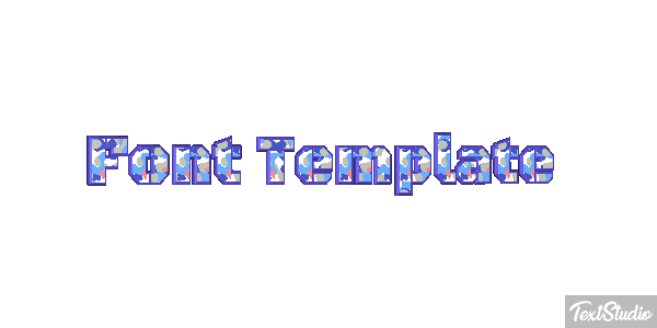 Font Template Efekt tekstowy