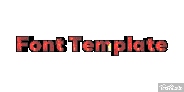 Font Template Efekt tekstowy