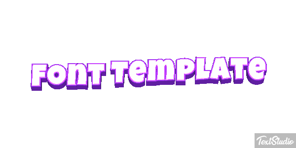Font Template Efekt tekstowy