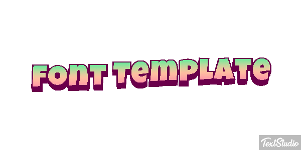 Font Template Efekt tekstowy
