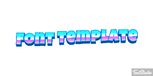 Font Template Efekt tekstowy