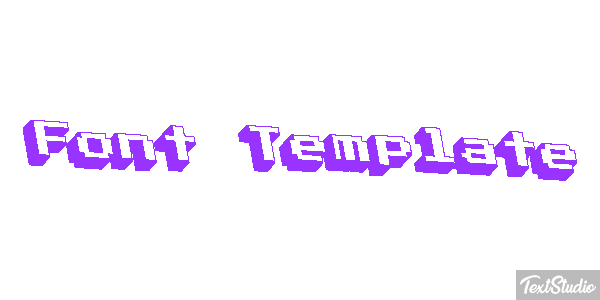 Font Template Efekt tekstowy