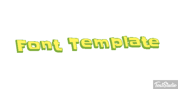 Font Template Efekt tekstowy