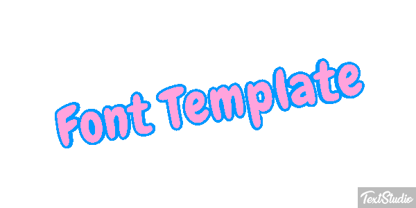 Font Template Efekt tekstowy