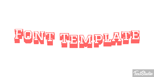 Font Template Efekt tekstowy
