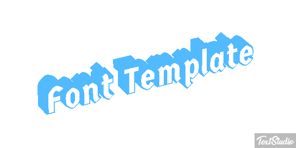 Font Template Efekt tekstowy