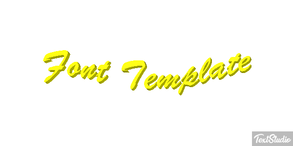 Font Template Efekt tekstowy