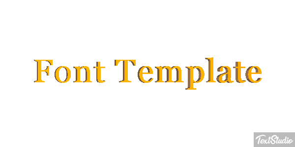 Font Template Efekt tekstowy