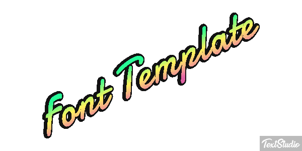 Font Template Efekt tekstowy