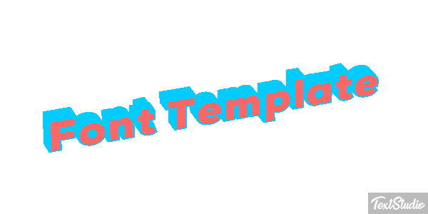 Font Template Efekt tekstowy