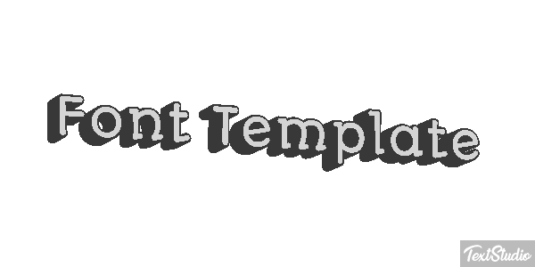 Font Template Efekt tekstowy