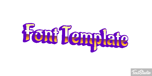 Font Template Efekt tekstowy