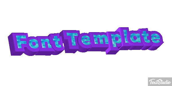 Font Template Efekt tekstowy