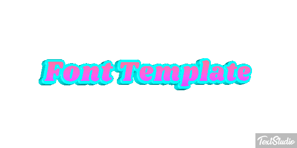 Font Template Efekt tekstowy