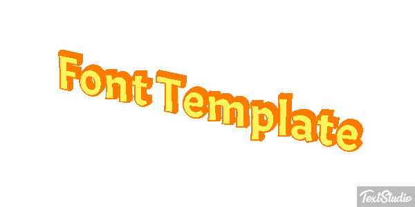 Font Template Efekt tekstowy