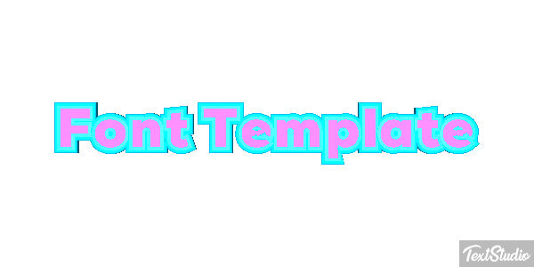 Font Template Efekt tekstowy