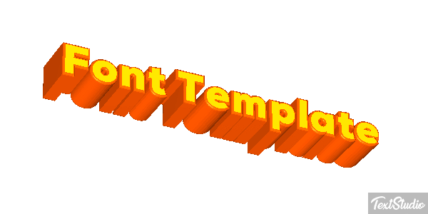 Font Template Efekt tekstowy
