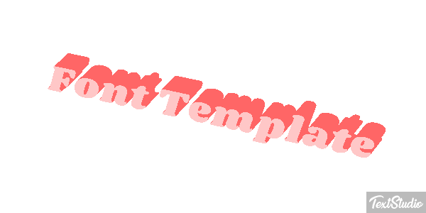 Font Template Efekt tekstowy
