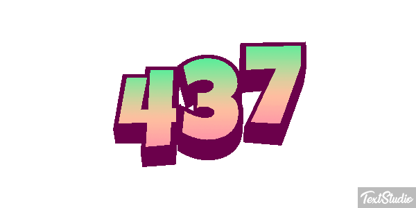 437 Metin efekti