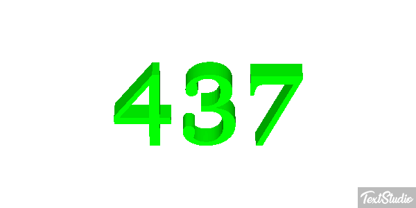 437 Metin efekti